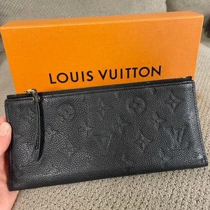 Authentic Louis Vuttion 2 zip NM wallet